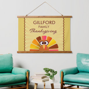 Tapisserie Suspendue Mur personnalisé Thanksgiving familial