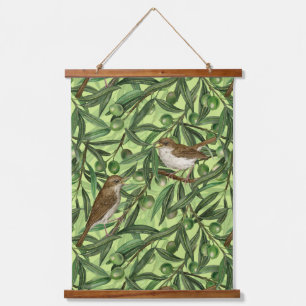 Tapisserie Suspendue Nightingales dans l'olivier 2