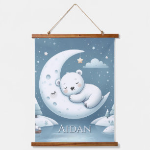 Tapisserie Suspendue Noms de bébé personnalisés Sleeping Bear