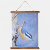 Nuthatch à poitrine rouge Peinture d'art original