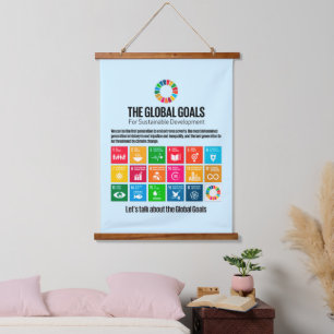 Tapisserie Suspendue Objectifs de durabilité Cadeaux motivationnels ins