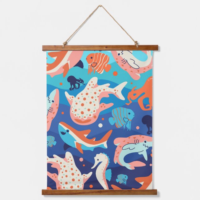 Tapisserie Suspendue Ocean Wonders (Recto)