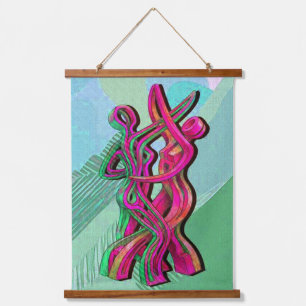 Tapisserie Suspendue œuvre d'art abstrait