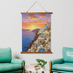 Tapisserie Suspendue Oia, Santorin, Grèce Art