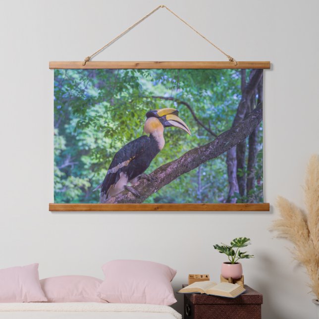 Tapisserie Suspendue Oiseau de l'Hornbill (Chambre à coucher)