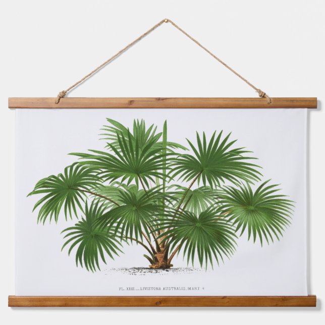 Tapisserie Suspendue Palm Print -Pieter Joseph de Pannemaeker 1832-1904 (Devant)