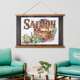 Tapisserie Suspendue Panneau de couverture de cactus du désert du salon