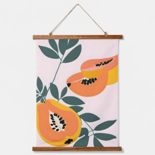 Tapisserie Suspendue PAPA-YAY ! Papaya aux fruits tropicaux