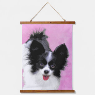 Tapisserie Suspendue Papillon (blanc et noir) Peinture - Chien Art
