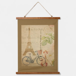 Tapisserie Suspendue Parisien Vintage Avec Tour Eiffel