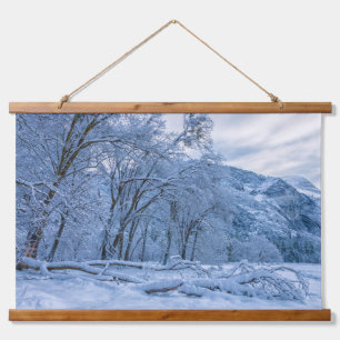 Tapisserie Suspendue Paysage d'hiver dans la vallée de Yosemite