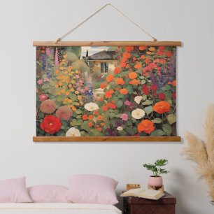 Tapisserie Suspendue Paysage Vintage intemporel peinture à l'huile