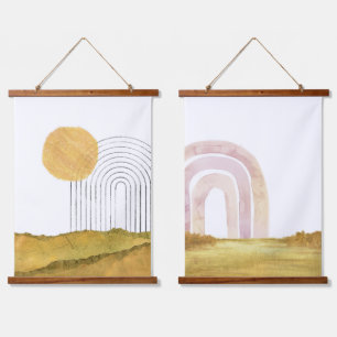 Tapisserie Suspendue Paysages arc-en-ciel Abstraits