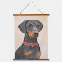 Peinture allemande Pinscher peinture art animal or