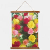 Peinture Bouquet Rose - Jolie Art Fleur Originale