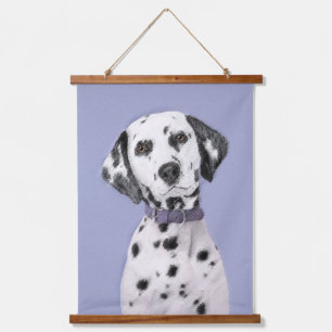 Tapisserie Suspendue Peinture Dalmatien - Art Original de Chien Mignon