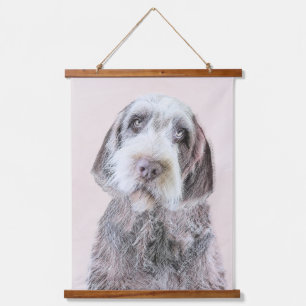Tapisserie Suspendue Peinture de Griffon à poil dur - Art canin