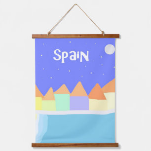 Tapisserie Suspendue peinture de paysage en espagne