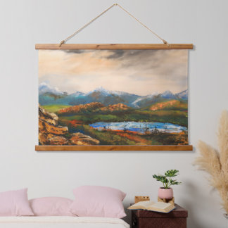 Tapisserie Suspendue Peinture de paysage "Rocky Heights"