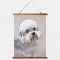 Peinture de Terrier Dandie Dinmont Art Canin Origi