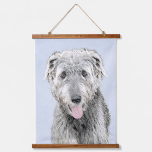 Tapisserie Suspendue Peinture de Wolfhound irlandais - Joli art origina