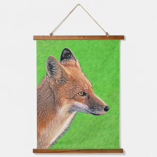 Tapisserie Suspendue Peinture Red Fox - Art original de la faune