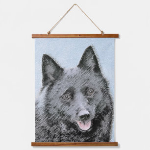 Tapisserie Suspendue Peinture Schipperke - Cute Original Chien Art