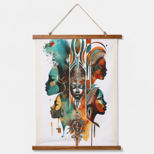 Tapisserie Suspendue Peinture Tribale Africaine, Art Contemporain