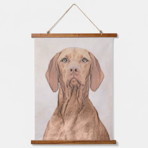 Tapisserie Suspendue Peinture Vizsla - Joli art original chien