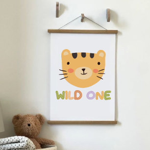 Tapisserie Suspendue Pépinière pour bébé de tigre sauvage