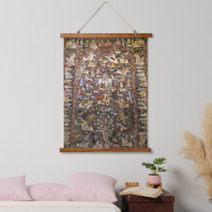 Tapisserie Suspendue Perse Rug Iraniens Animaux Téhéran