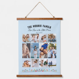 Tapisserie Suspendue Personalized Family Photo Collage Tapestry