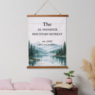 Tapisserie Suspendue Personalized Rustic Nature Landscape Wall Art