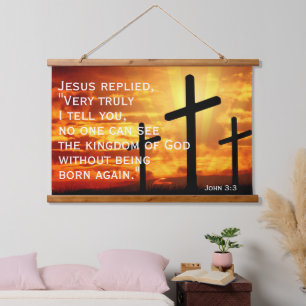 Tapisserie Suspendue personne ne peut voir le royaume de Dieu Jean 3:3