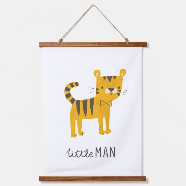 Tapisserie Suspendue Petit homme | Cravate Tiger Bow (Recto)