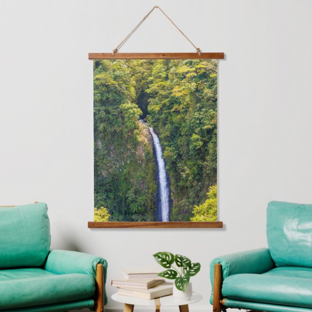 Tapisserie Suspendue Picturesque View of Green Golden Waterfall (Salon)
