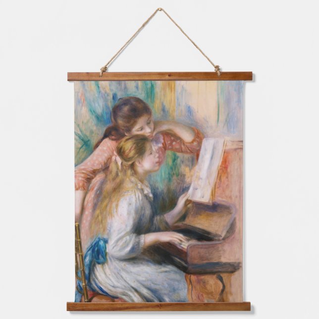 Tapisserie Suspendue Pierre Auguste Renoir - Jeunes filles au piano (Recto)