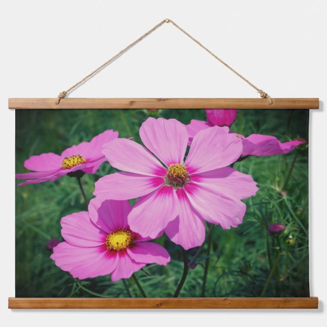 Tapisserie Suspendue Pink cosmos Flowers (Devant)