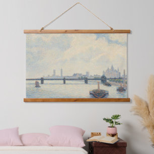 Tapisserie Suspendue Pissarro Charing Cross Bridge London Old Art Wall