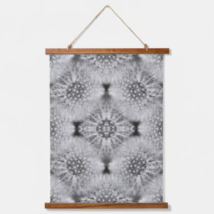Tapisserie Suspendue Pissenlits Blancs Floconneux Motif Abstrait de la