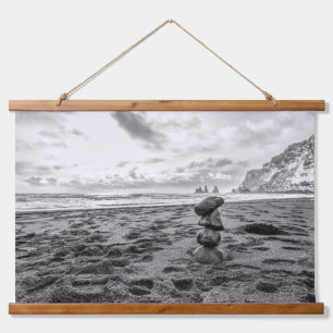Tapisserie Suspendue Plage de Reynisfjara Cairn