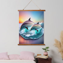 Plage tropicale des Dolphins 3D Ocean Sunset Vibe