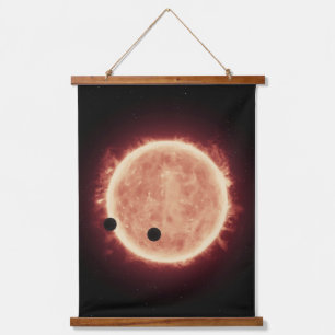 Tapisserie Suspendue Planètes Transitant Red Nwarf Star Dans Trappist-1