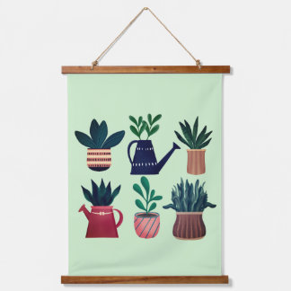 Tapisserie Suspendue Plante Happy Wall Hanging