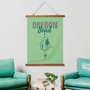 Tapisserie Suspendue Plier l'Oregon Planètes et arbres géométriques