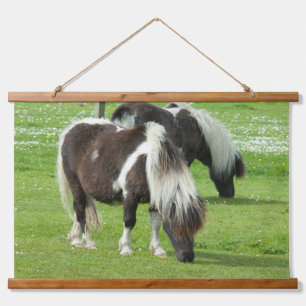 Tapisserie Suspendue Poneys de peinture Shetland pur-sang