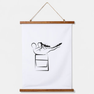 Tapisserie Suspendue Pose d'étirement à simple jambe Pilates - Chaise W