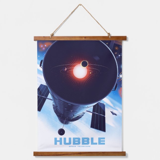 Tapisserie Suspendue Poster du télescope spatial Hubble. (Recto)