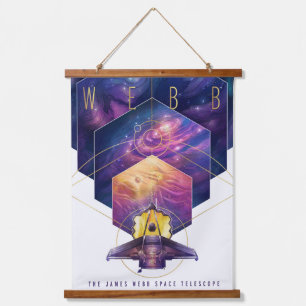 Tapisserie Suspendue Poster du télescope spatial James Webb.