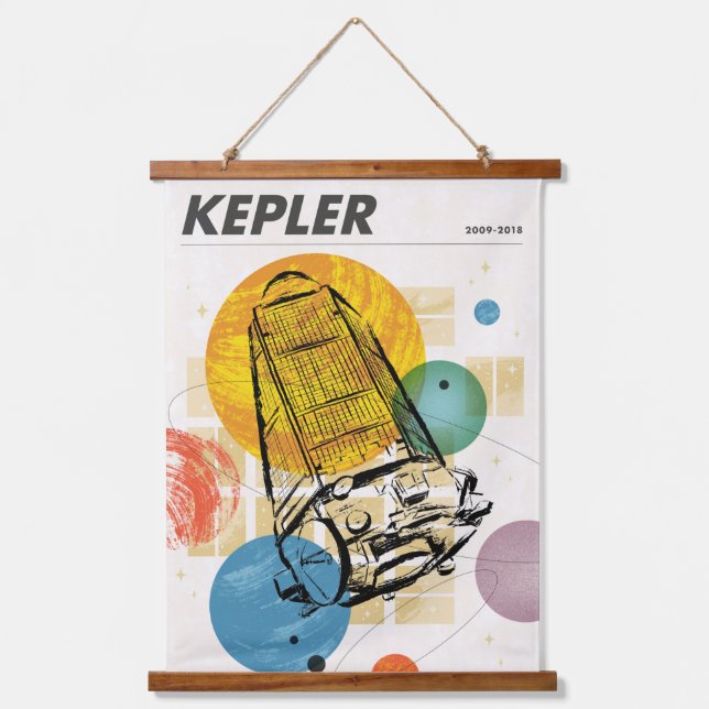Tapisserie Suspendue Poster du télescope spatial Kepler. (Recto)